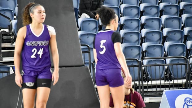 Jayda Lewis made two crucial free throws in the final seconds to push Garfield past White River in Class 3A girls tournament.