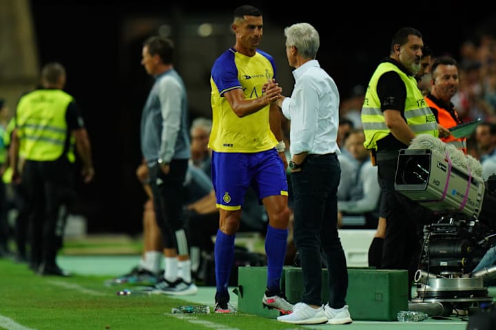 Cristiano Ronaldo e Luis Castro
