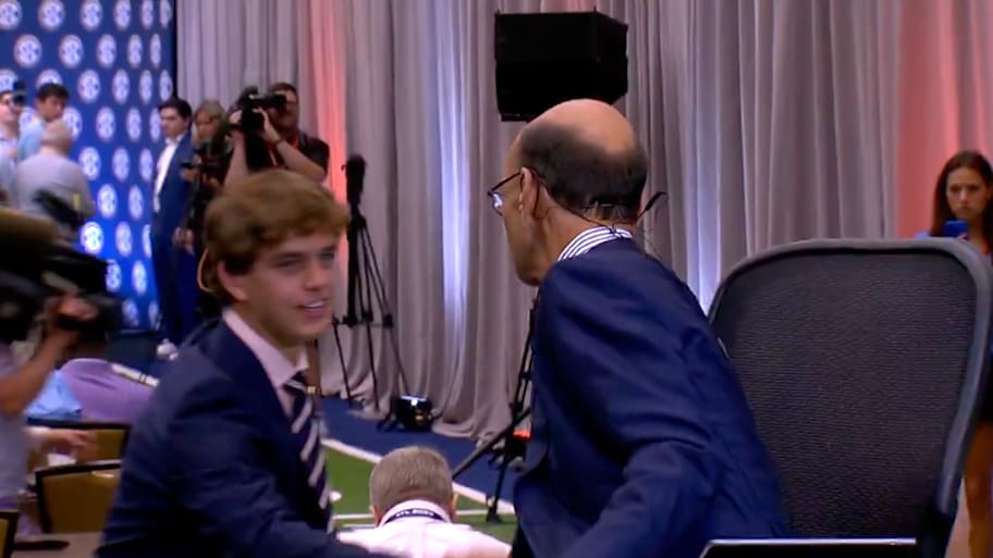 Texas quarterback Arch Manning is a favorite of college football analyst Paul Finebaum. | Screenshot via Paul Finebaum on X