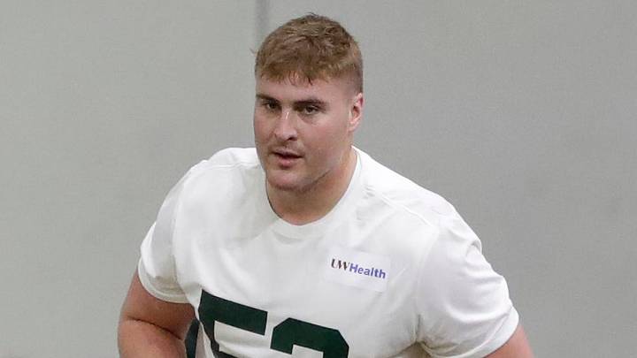 Green Bay Packers center Jager Burton