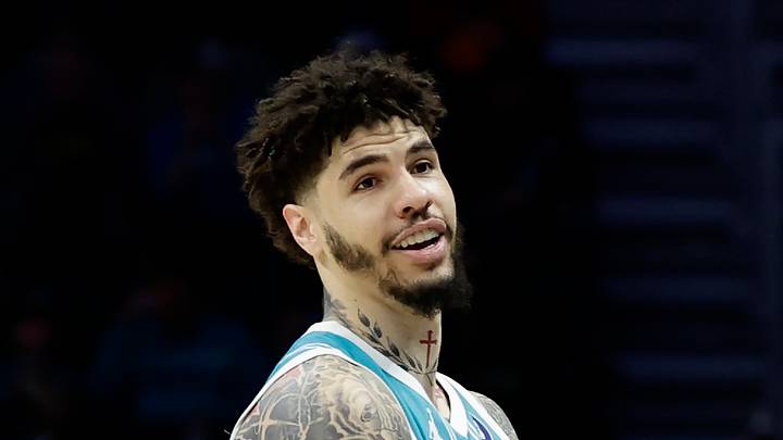 Minnesota Timberwolves guard LaMelo Ball Mandatory Credit: Brian Westerholt-Imagn Images