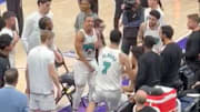 Desmond Bane shoved Santi Aldama during the Grizzlies win over the Utah Jazz.