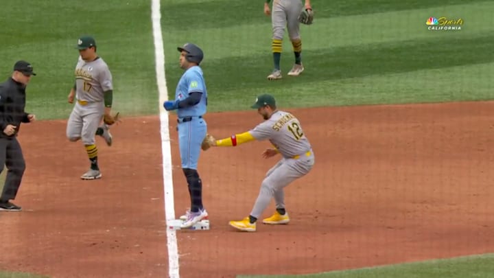 George Stringer probably wants this moment back. George Stringer probably wants this moment back.