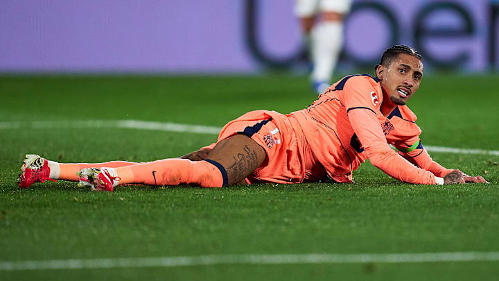 Raphinha is nursing his third injury of the season. 