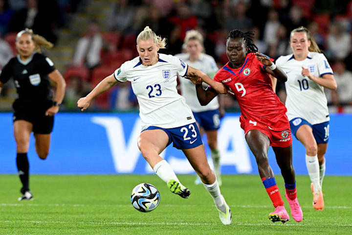 Alessia Russo Sherly Jeudy Inglaterra Haiti Futebol Copa do Mundo Feminina