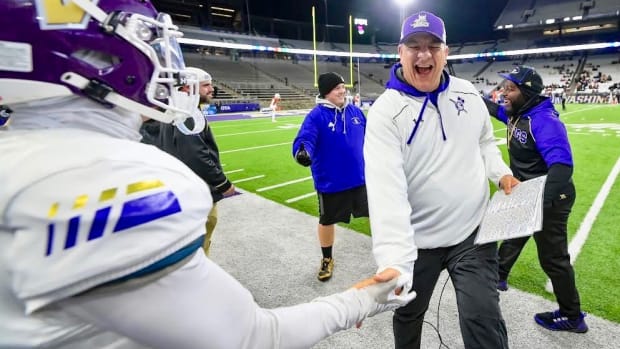 Lake Stevens football coach Tom Tri has led the program to back to back WIAA championships 2022 and 2023.