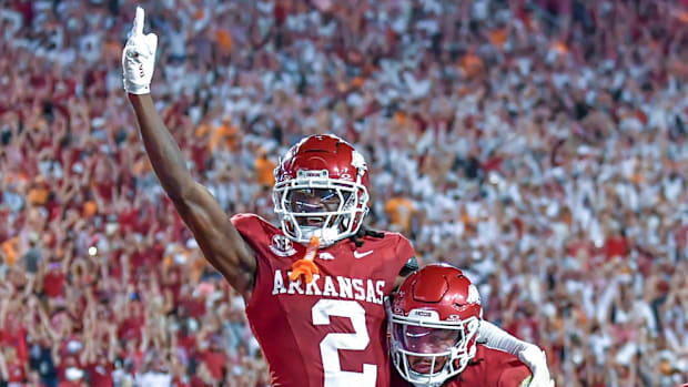 Razorbacks' Receiver's Big Night Lands Him on Award List