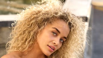 Jasmine Sanders was photographed by Derek Kettela in Switzerland. 