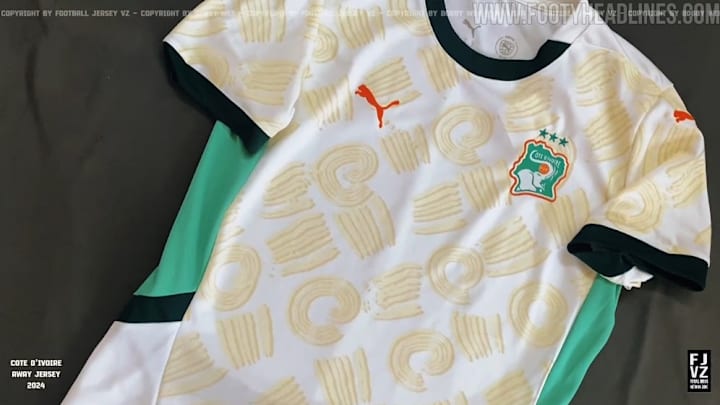 Le maillot extérieur de la Côte d'Ivoir