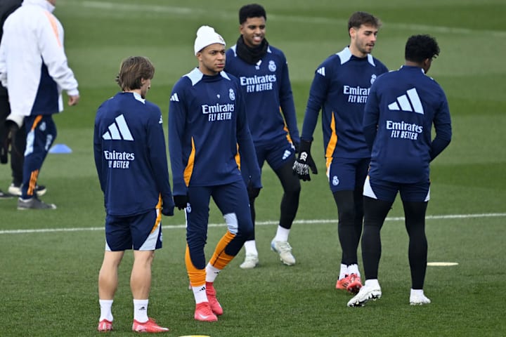 Training session of Real Madrid