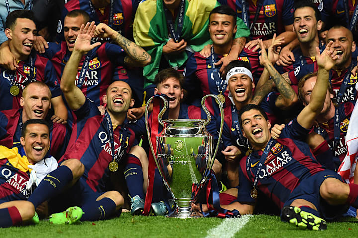 Titel feiern gehörte für Messi und seine Teamkollegen zur Normalität