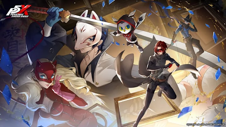 Fox posing with his sword with Panther, Wonder, Cattle, and Soy posing around him.