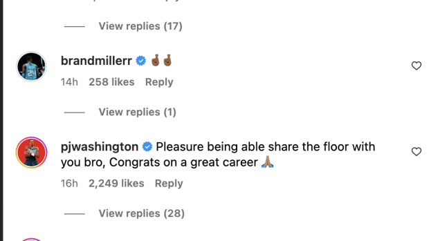 P.J. Washington's Comment