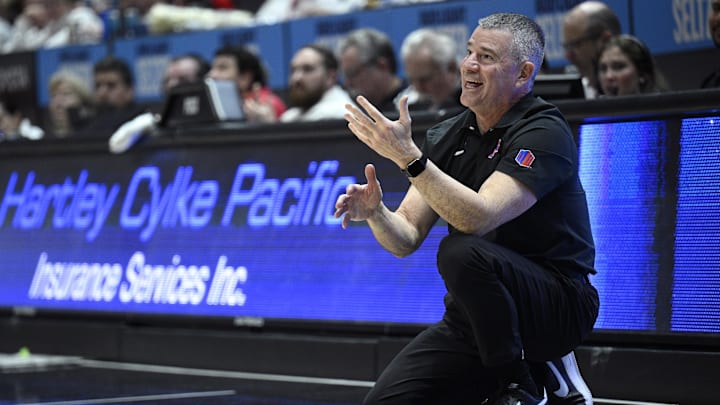 Boise State Broncos head coach Leon Rice. Boise State Broncos head coach Leon Rice.
