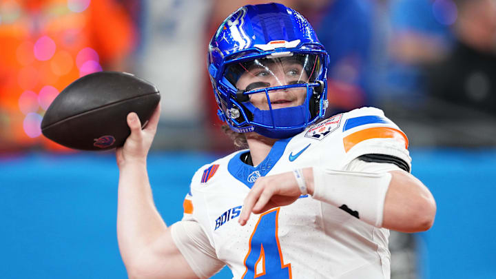 Boise State Broncos quarterback Maddux Madsen. Boise State Broncos quarterback Maddux Madsen.