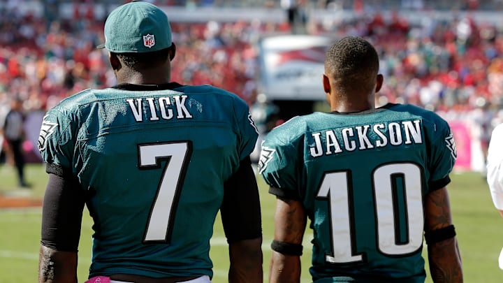 DeSean Jackson (R), Michael Vick (L), Philadelphia Eagles