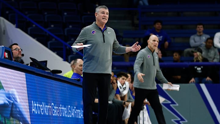 Boise State Broncos head coach Leon Rice.