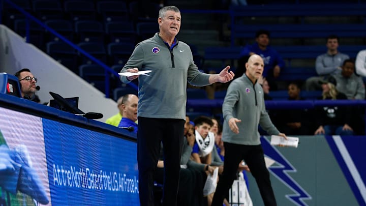 Boise State Broncos head coach Leon Rice.