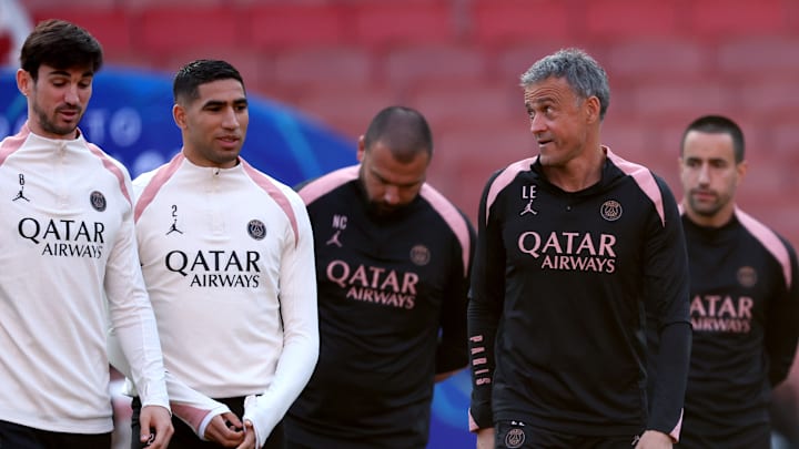 Paris Saint-Germain Training Session And Press Conference - UEFA Champions League 2024/25 Semi Final