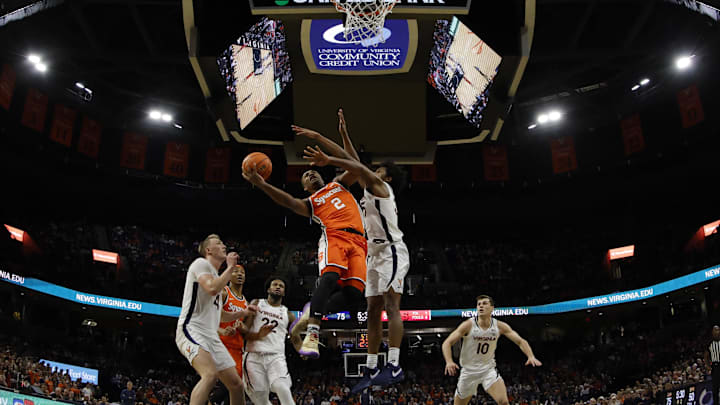 Syracuse basketball, on senior night, hosts Virginia on Saturday evening. Here are the latest betting odds in this ACC clash.