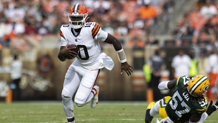 Cleveland Browns quarterback Tyler Huntley 
