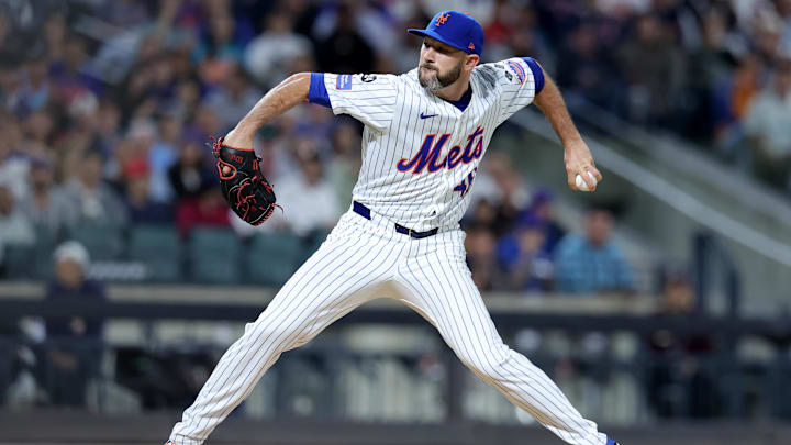 Sep 4, 2024; New York City, New York, USA; New York Mets relief pitcher Alex Young (46) pitches against the Boston Red Sox during the fifth inning at Citi Field. Mandatory Credit: Brad Penner-Imagn Images Sep 4, 2024; New York City, New York, USA; New York Mets relief pitcher Alex Young (46) pitches against the Boston Red Sox during the fifth inning at Citi Field. Mandatory Credit: Brad Penner-Imagn Images