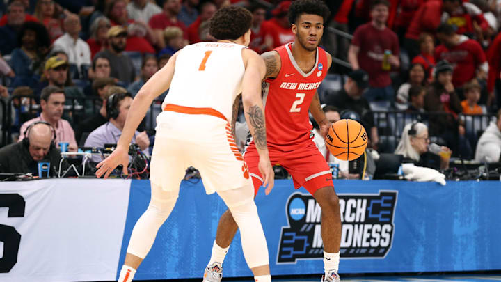 New Mexico Lobos guard Donovan Dent. New Mexico Lobos guard Donovan Dent.