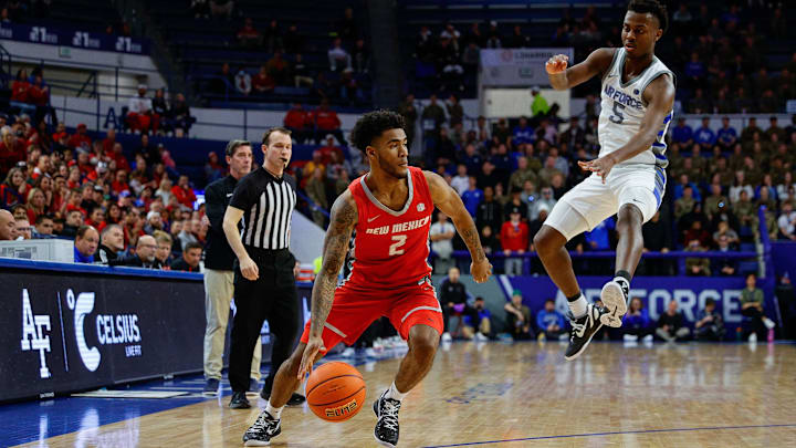 New Mexico Lobos guard Donovan Dent.