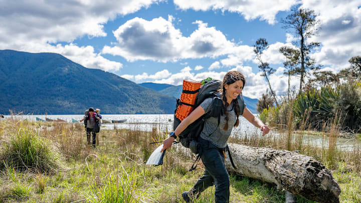 RACE TO SURVIVE: NEW ZEALAND -- "Water and Ice" Episode 201 -- Pictured: (l-r) Ashley Paulson, Rhandi Ohrme -- (Photo by: Daniel Allen/USA Network)