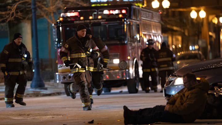 CHICAGO FIRE -- "Too Close" Episode 13015 -- Pictured: (l-r) Christian Stolte as Randy Mouch McHolland, Taylor Kinney as Kelly Severide -- (Photo by: Peter Gordon/NBC)