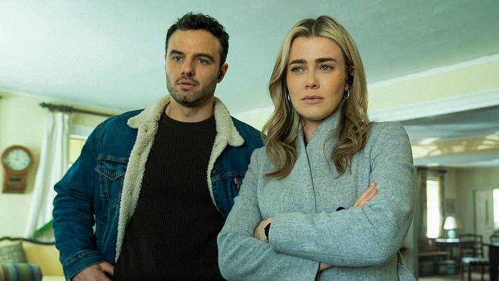 THE HUNTING PARTY -- "Xander Wax" Episode 213 -- Pictured: (l-r) Josh McKenzie as Shane Florence, Melissa Roxburgh as Rebecca "Bex" Henderson 
