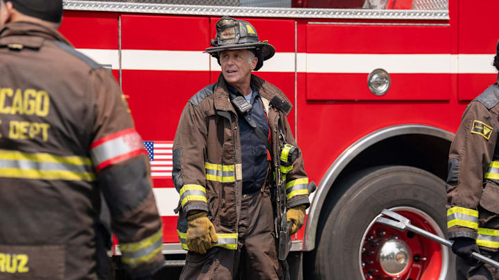 CHICAGO FIRE -- "Kicking Down Doors" Episode 1401 -- Pictured: David Eigenberg as Christopher Herrmann -- (Photo by: Peter Gordon/NBC)