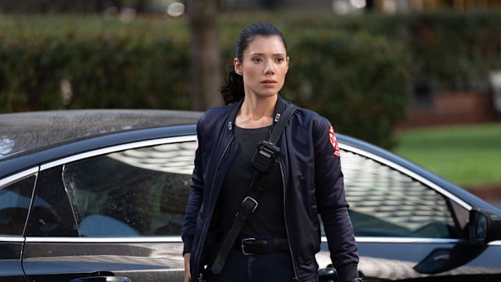 CHICAGO FIRE -- "Broken Things" Episode 1406 -- Pictured: Hanako Greensmith as Violet Mikami -- (Photo by: Peter Gordon/NBC) CHICAGO FIRE -- "Broken Things" Episode 1406 -- Pictured: Hanako Greensmith as Violet Mikami -- (Photo by: Peter Gordon/NBC)