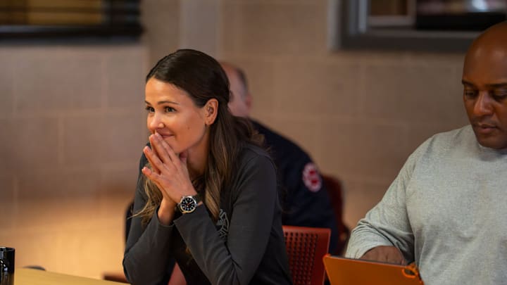 CHICAGO FIRE -- "Carry A Torch" Episode 1410 -- Pictured: Jocelyn Hudon as Lyla Novak -- (Photo by: Peter Gordon/NBC)