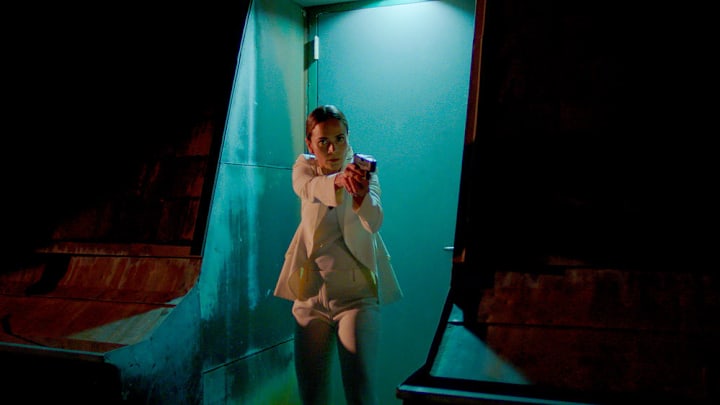 QUEEN OF THE SOUTH -- "Fantasmas" Episode 501 -- Pictured in this screengrab: Alice Braga as Teresa Mendoza -- (Photo by: USA Network)