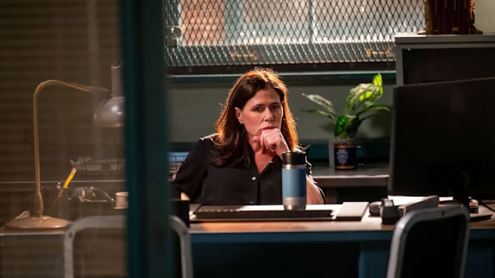 LAW & ORDER -- "Catch and Kill" Episode 24001 -- Pictured: Maura Tierney as Lieutenant Jessica Brady -- (Photo by: Scott Gries/NBC)