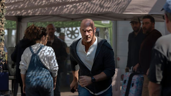 LAW & ORDER: ORGANIZED CRIME -- Pictured: (l-r) Christopher Meloni as Detective Elliot Stabler -- (Photo by: Virginia Sherwood/PEACOCK)