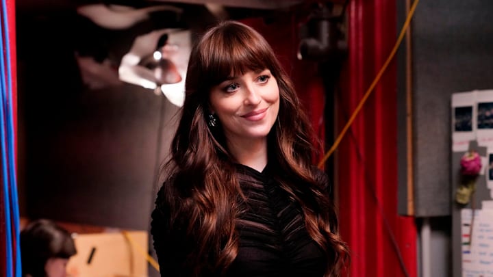 SATURDAY NIGHT LIVE -- Episode 1854 -- Pictured: Host Dakota Johnson during Promos in Studio 8H on Tuesday, January 23, 2024 -- (Photo by: Rosalind O’Connor/NBC)