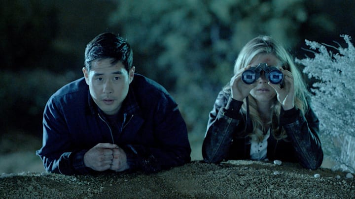 QUANTUM LEAP -- "This Took Too Long!" Episode 201 -- Pictured: (l-r) Raymond Lee as Dr. Ben Song, Melissa Roxburgh as Lt. Ellen Grier -- (Photo by:NBC)