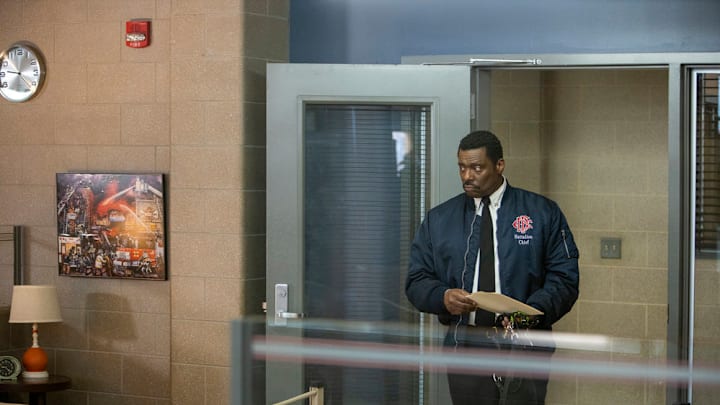 CHICAGO FIRE -- "Double Red" Episode 909 -- Pictured: Eamonn Walker as Wallace Boden -- (Photo by: Adrian S. Burrows Sr./NBC)