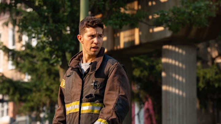 Brandon Larracuente looking upset from Chicago Fire - Season 14
