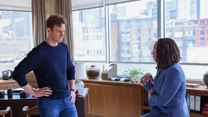 Nick Gehlfuss and S. Epatha Merkerson talking from Chicago Med - Season 11 Nick Gehlfuss and S. Epatha Merkerson talking from Chicago Med - Season 11
