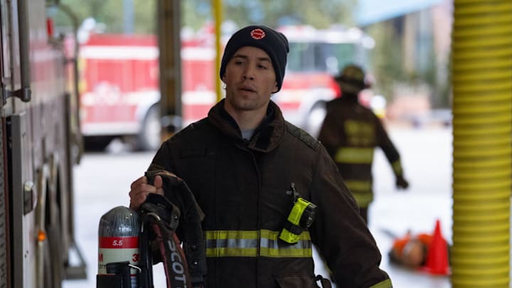 CHICAGO FIRE -- "Do Not Resuscitate" Episode 1414 -- Pictured: Brandon Larracuente as Sal Vasquez CHICAGO FIRE -- "Do Not Resuscitate" Episode 1414 -- Pictured: Brandon Larracuente as Sal Vasquez