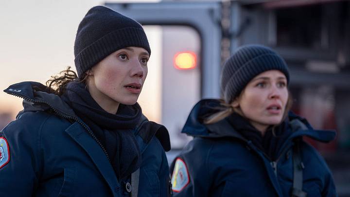 CHICAGO FIRE -- "Reckoning, Part 1" Episode 1415 -- Pictured: (l-r) Hanako Greensmith as Violet Mikami, Jocelyn Hudon as Lyla Novak CHICAGO FIRE -- "Reckoning, Part 1" Episode 1415 -- Pictured: (l-r) Hanako Greensmith as Violet Mikami, Jocelyn Hudon as Lyla Novak