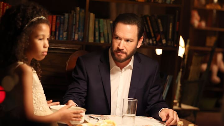 FOUND -- “Pilot” Episode 101 -- Pictured: (l-r) Jasmine Washington as Bella, Mark-Paul Gosselaar as Sir -- (Photo by: Matt Miller/NBC)