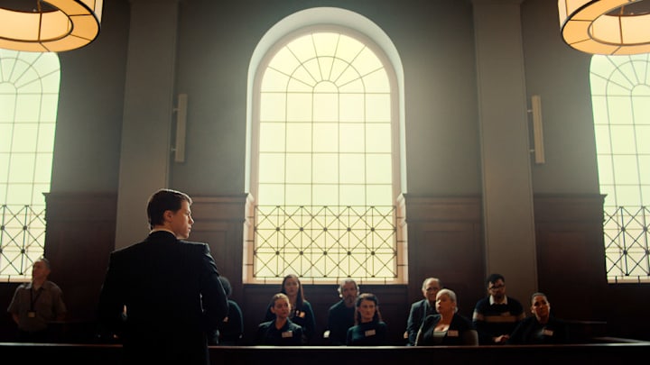 THE RAINMAKER -- Episode 110 -- Pictured in this screengrab: Milo Callaghan as Rudy Baylor -- (Photo by: USA Network)
