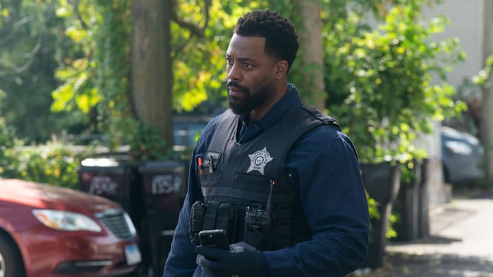 CHICAGO P.D. -- "Impulse Control" Episode 1307 -- Pictured: LaRoyce Hawkins as Officer Kevin Atwater -- (Photo by: Elizabeth Sisson/NBC)