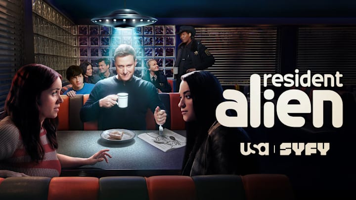 RESIDENT ALIEN -- Pictured: "Resident Alien" Key Art -- (Photo by: SYFY)