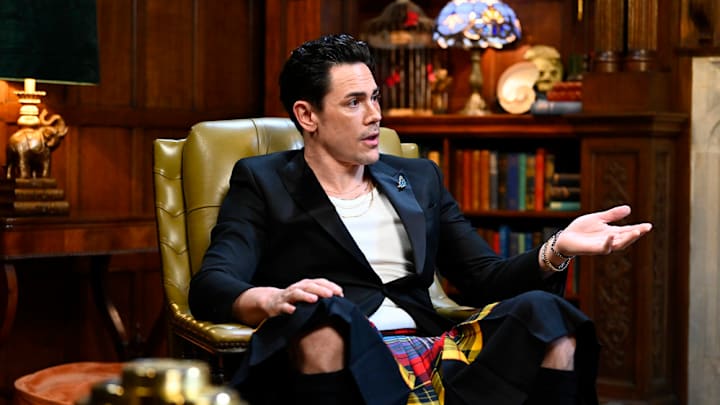 THE TRAITORS -- "Let Battle Commence" Episode 301 -- Pictured: Tom Sandoval -- (Photo by: Euan Cherry/Peacock)