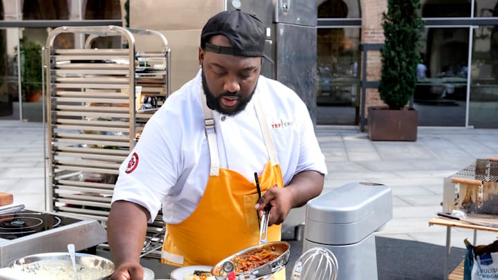 Chef Tristen Epps cooks in Milan during Top Chef Season 22